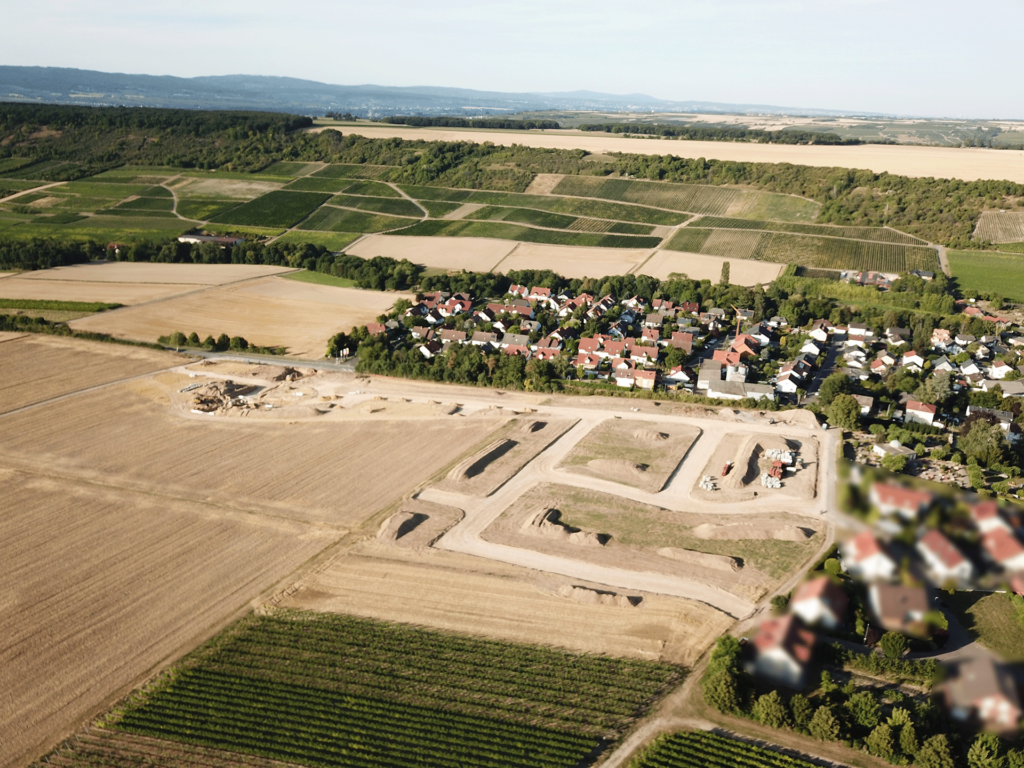 Luftaufnahme Neubaugebiet Auf den Kellern II/III